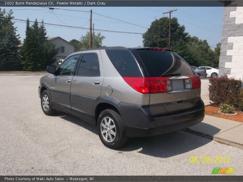 Pewter Metallic / Dark Gray 2002 Buick Rendezvous CX