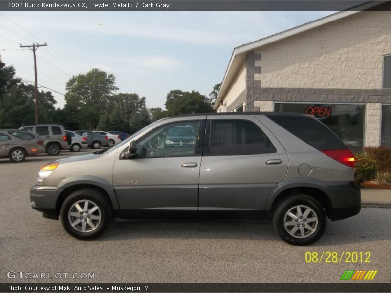 Pewter Metallic / Dark Gray 2002 Buick Rendezvous CX