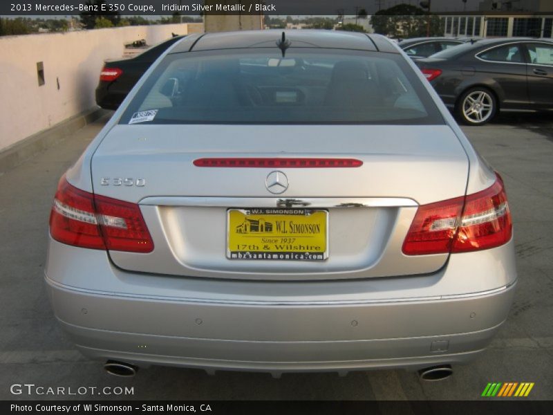 Iridium Silver Metallic / Black 2013 Mercedes-Benz E 350 Coupe
