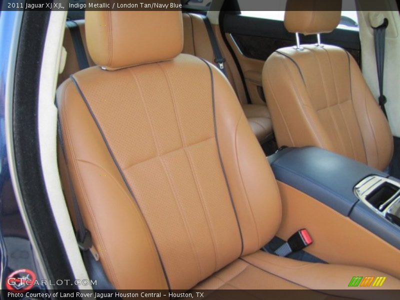 Indigo Metallic / London Tan/Navy Blue 2011 Jaguar XJ XJL