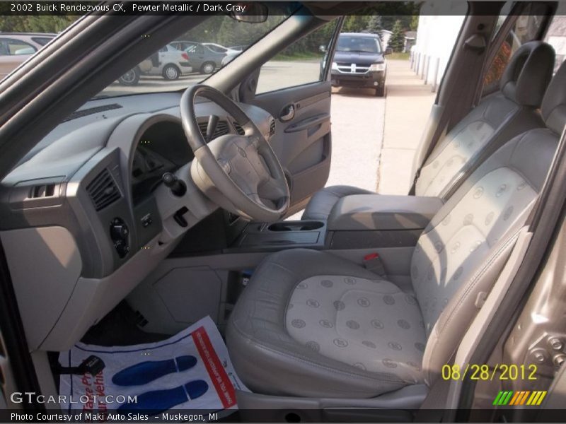 Pewter Metallic / Dark Gray 2002 Buick Rendezvous CX