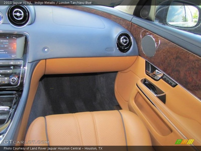 Indigo Metallic / London Tan/Navy Blue 2011 Jaguar XJ XJL