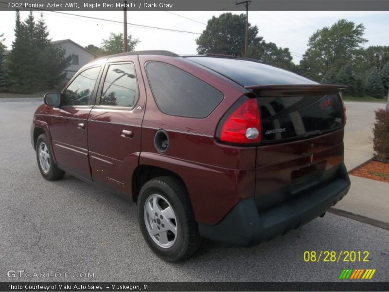 Maple Red Metallic / Dark Gray 2002 Pontiac Aztek AWD