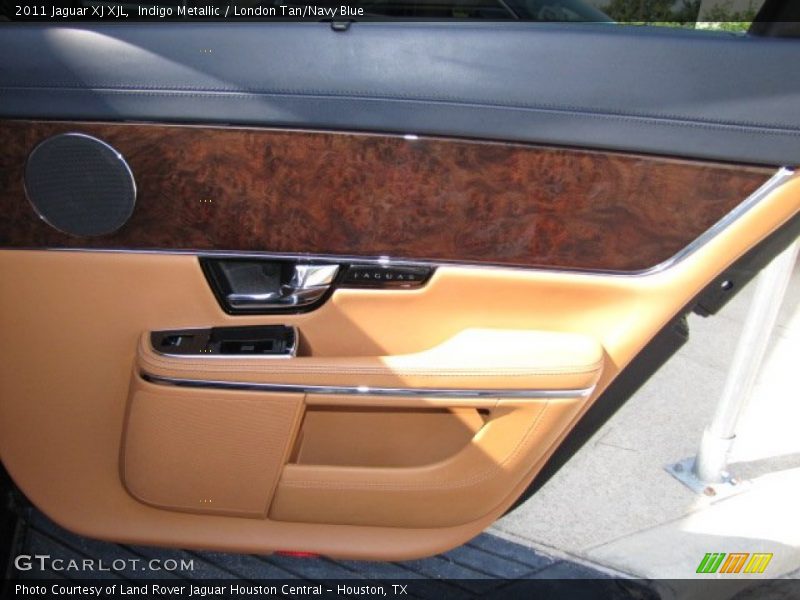 Indigo Metallic / London Tan/Navy Blue 2011 Jaguar XJ XJL
