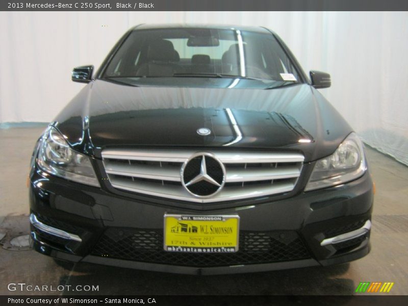Black / Black 2013 Mercedes-Benz C 250 Sport