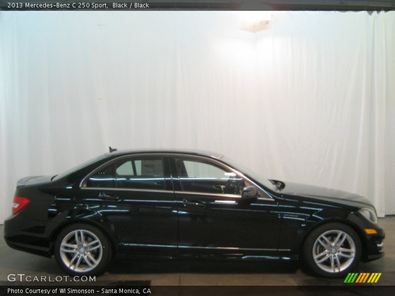 Black / Black 2013 Mercedes-Benz C 250 Sport