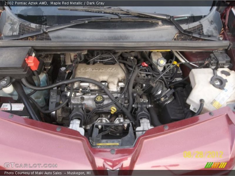 Maple Red Metallic / Dark Gray 2002 Pontiac Aztek AWD
