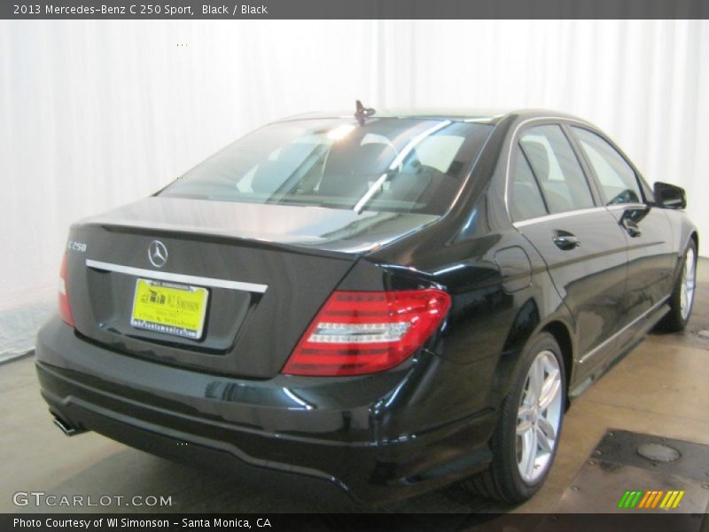 Black / Black 2013 Mercedes-Benz C 250 Sport