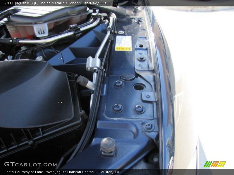 Indigo Metallic / London Tan/Navy Blue 2011 Jaguar XJ XJL