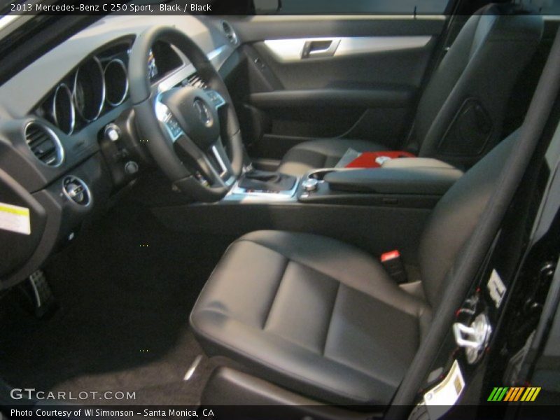 Black / Black 2013 Mercedes-Benz C 250 Sport