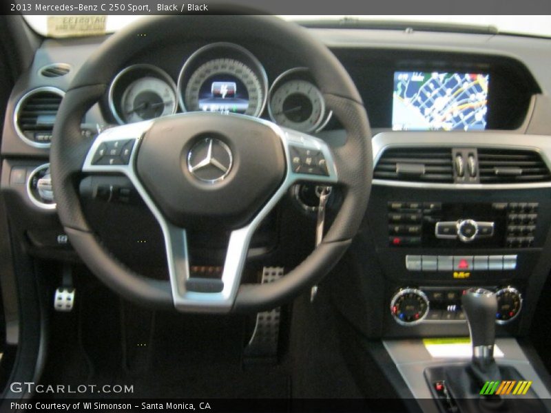 Black / Black 2013 Mercedes-Benz C 250 Sport