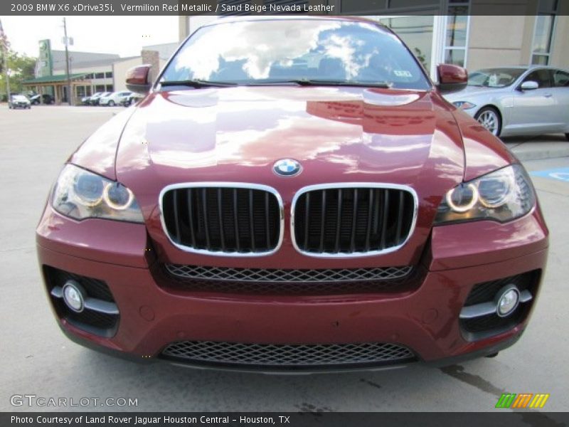 Vermilion Red Metallic / Sand Beige Nevada Leather 2009 BMW X6 xDrive35i