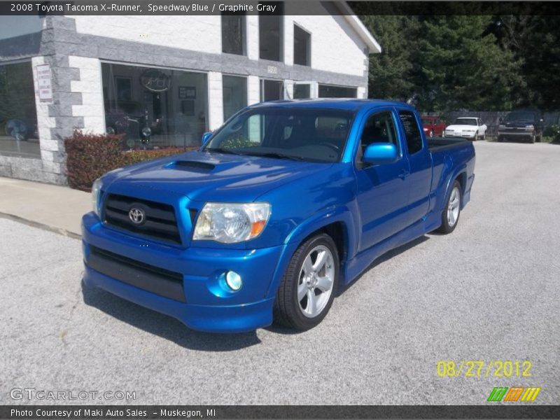 Speedway Blue / Graphite Gray 2008 Toyota Tacoma X-Runner