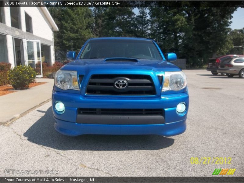 Speedway Blue / Graphite Gray 2008 Toyota Tacoma X-Runner