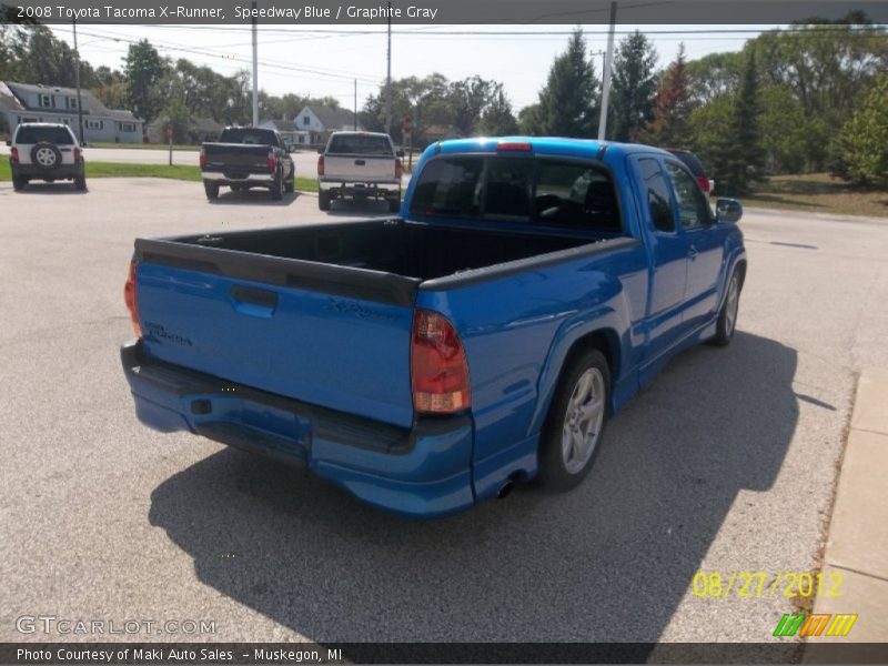 Speedway Blue / Graphite Gray 2008 Toyota Tacoma X-Runner