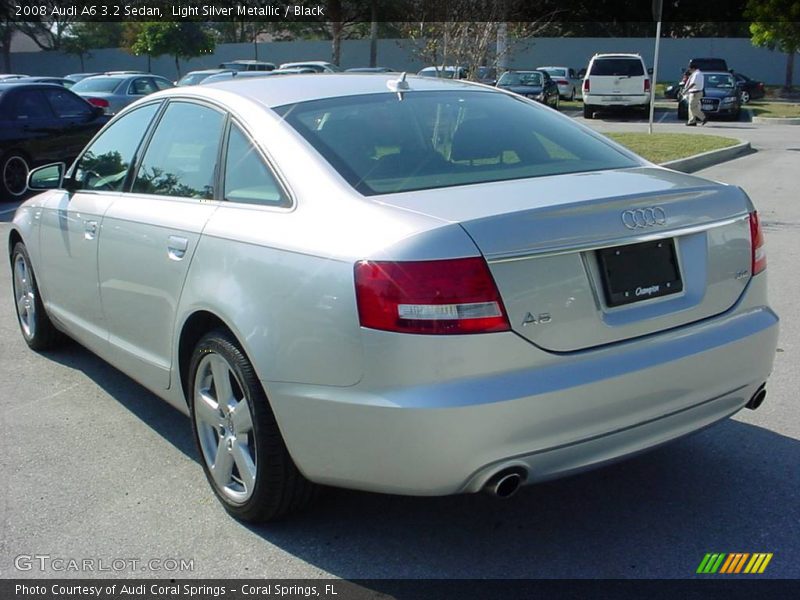 Light Silver Metallic / Black 2008 Audi A6 3.2 Sedan