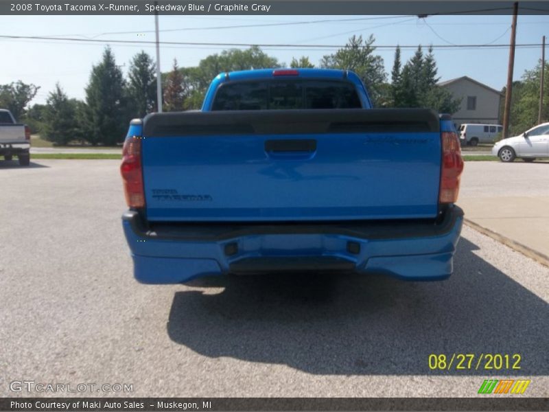 Speedway Blue / Graphite Gray 2008 Toyota Tacoma X-Runner