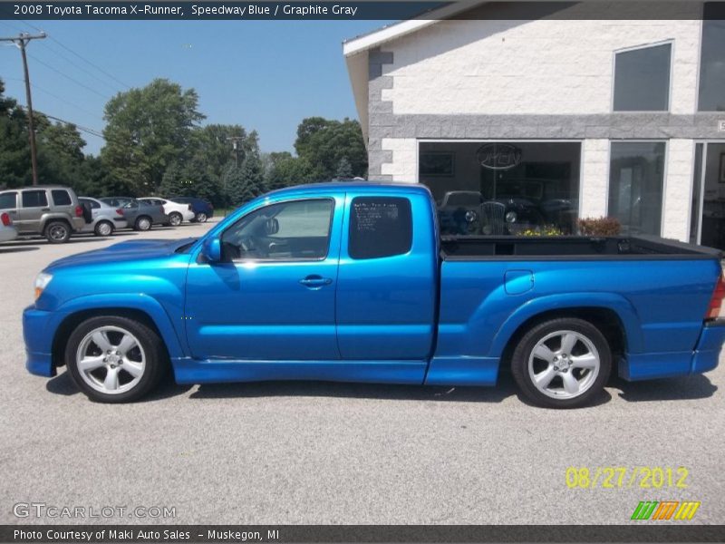 Speedway Blue / Graphite Gray 2008 Toyota Tacoma X-Runner