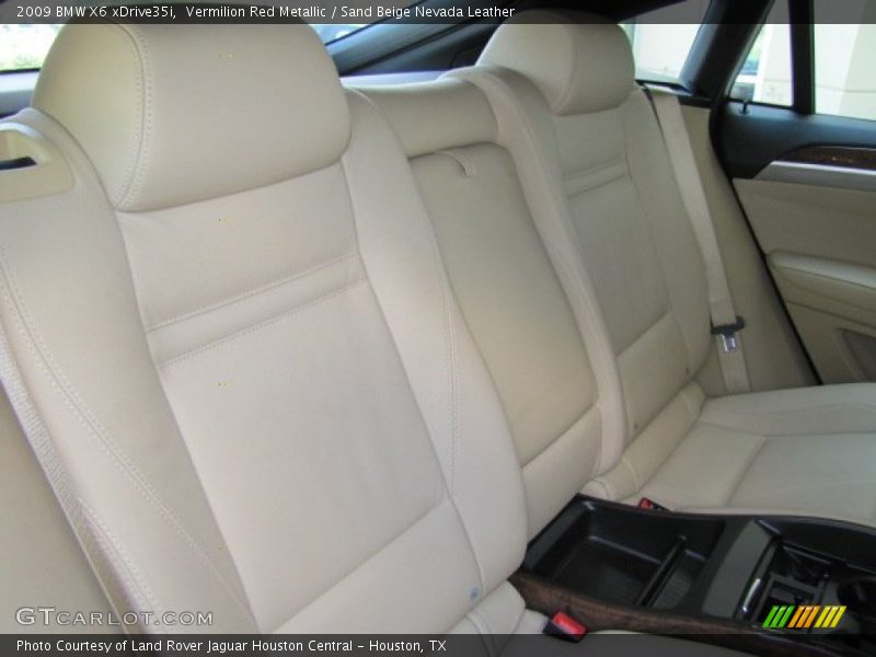 Vermilion Red Metallic / Sand Beige Nevada Leather 2009 BMW X6 xDrive35i