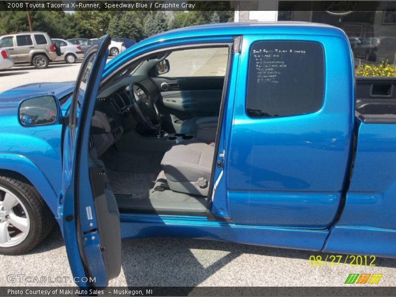 Speedway Blue / Graphite Gray 2008 Toyota Tacoma X-Runner