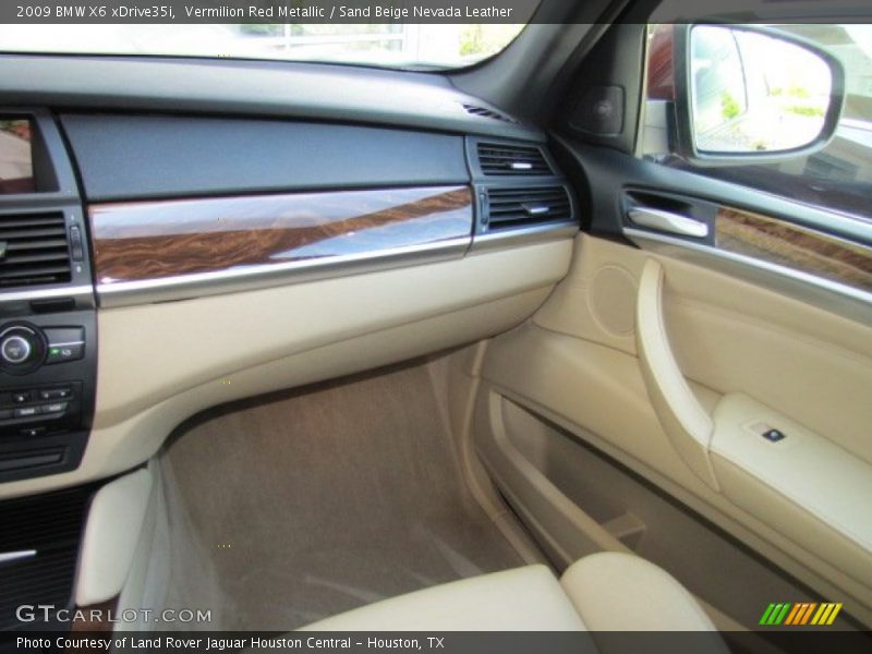 Vermilion Red Metallic / Sand Beige Nevada Leather 2009 BMW X6 xDrive35i