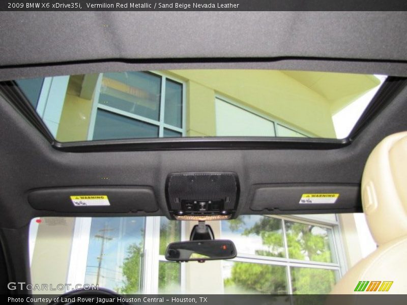 Vermilion Red Metallic / Sand Beige Nevada Leather 2009 BMW X6 xDrive35i