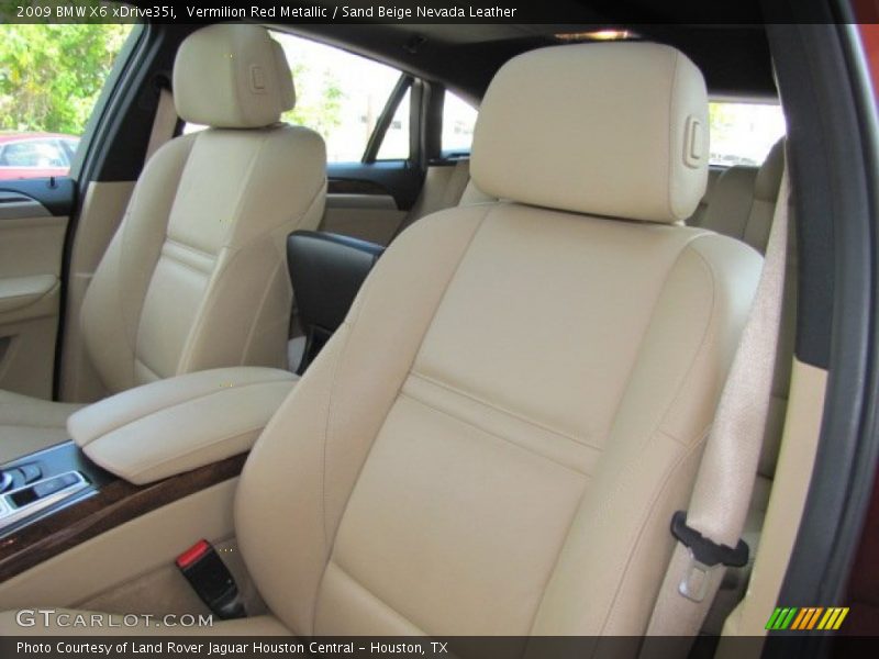 Vermilion Red Metallic / Sand Beige Nevada Leather 2009 BMW X6 xDrive35i