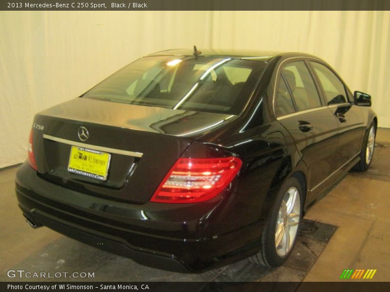 Black / Black 2013 Mercedes-Benz C 250 Sport