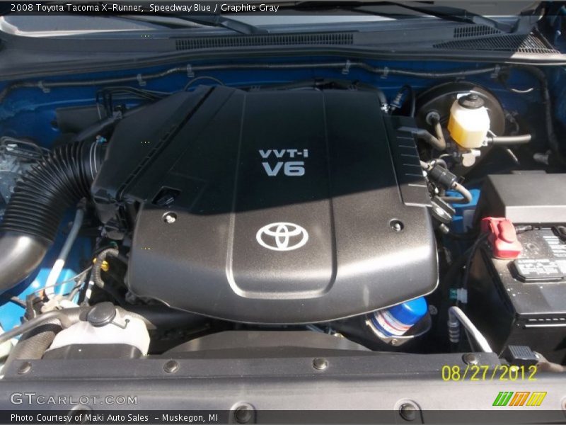 Speedway Blue / Graphite Gray 2008 Toyota Tacoma X-Runner