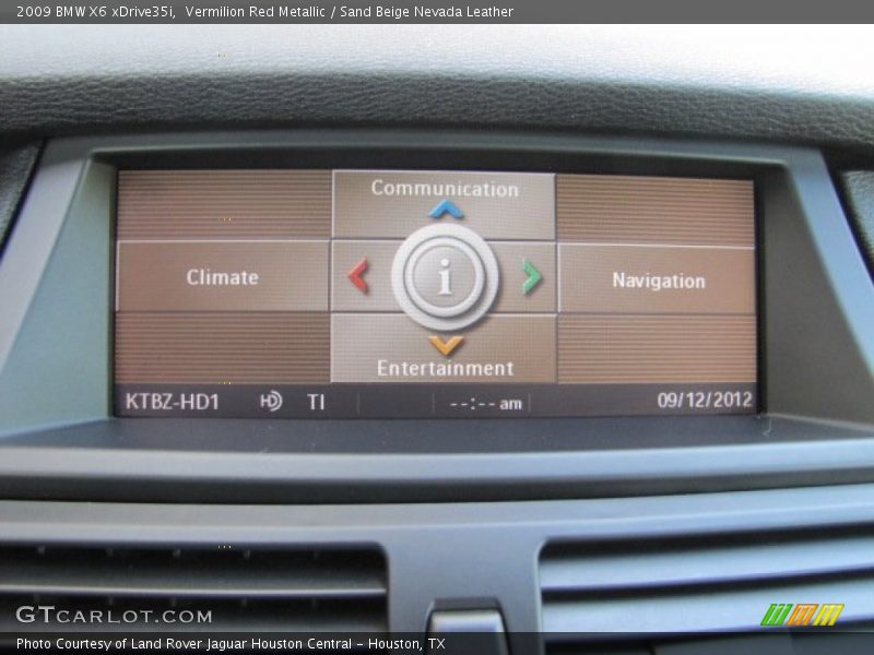 Vermilion Red Metallic / Sand Beige Nevada Leather 2009 BMW X6 xDrive35i