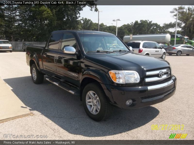 Black / Taupe 2005 Toyota Tundra SR5 Double Cab 4x4