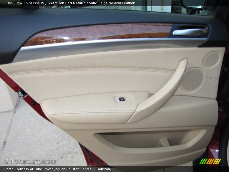 Vermilion Red Metallic / Sand Beige Nevada Leather 2009 BMW X6 xDrive35i