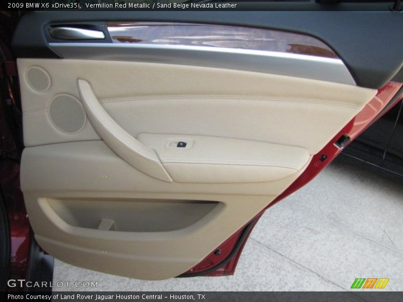Vermilion Red Metallic / Sand Beige Nevada Leather 2009 BMW X6 xDrive35i