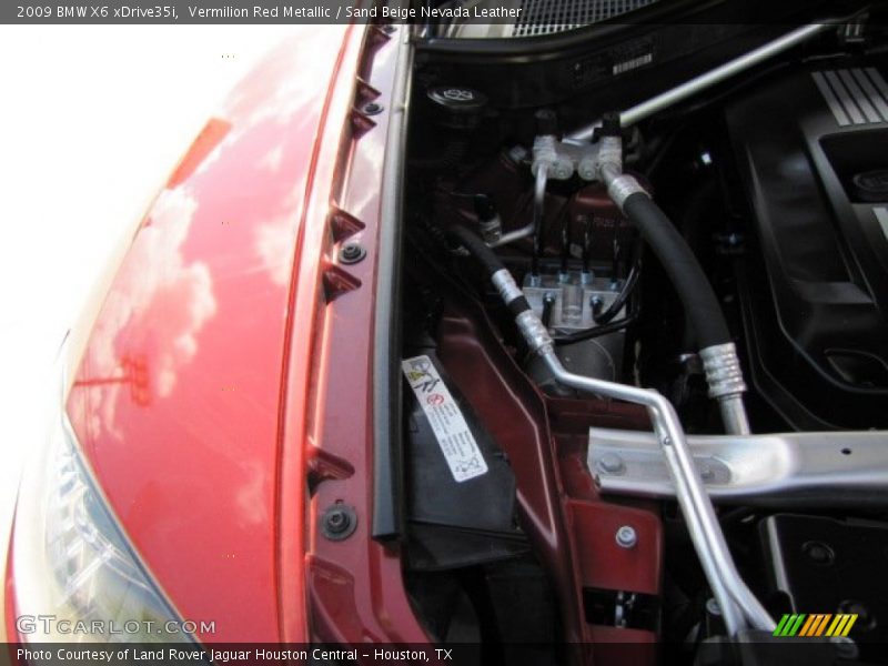 Vermilion Red Metallic / Sand Beige Nevada Leather 2009 BMW X6 xDrive35i