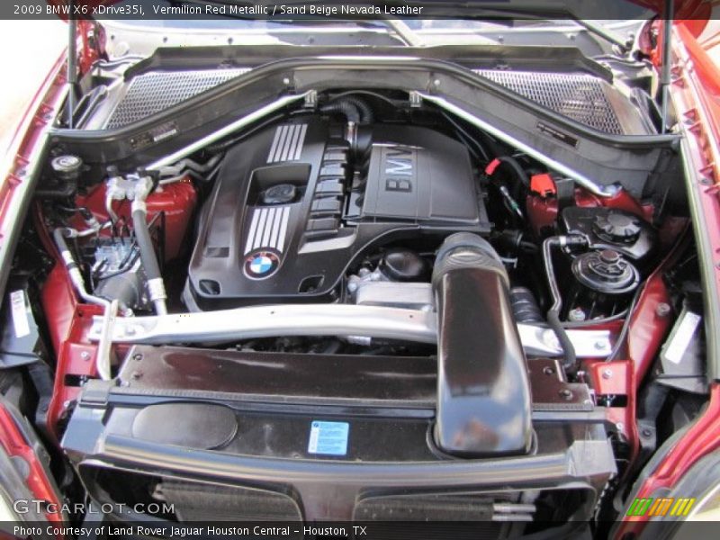 Vermilion Red Metallic / Sand Beige Nevada Leather 2009 BMW X6 xDrive35i