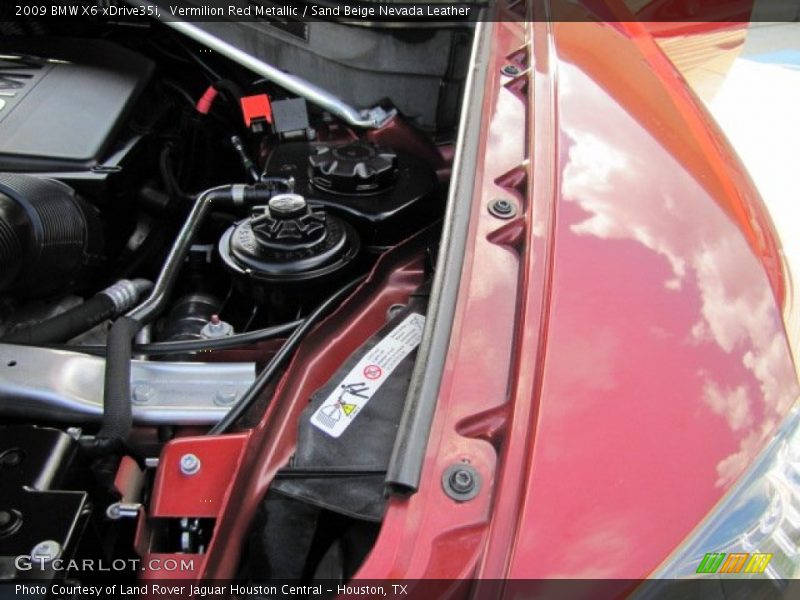 Vermilion Red Metallic / Sand Beige Nevada Leather 2009 BMW X6 xDrive35i