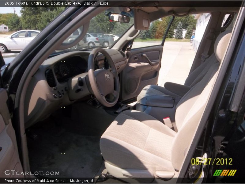 Black / Taupe 2005 Toyota Tundra SR5 Double Cab 4x4