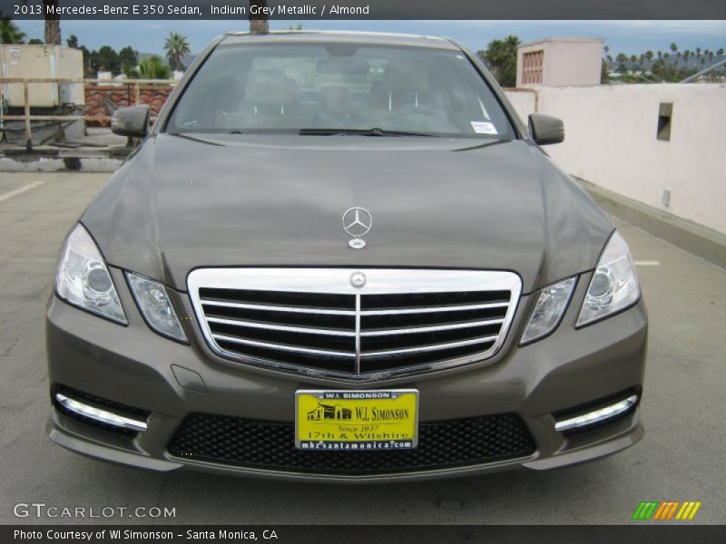 Indium Grey Metallic / Almond 2013 Mercedes-Benz E 350 Sedan