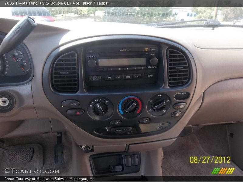 Black / Taupe 2005 Toyota Tundra SR5 Double Cab 4x4