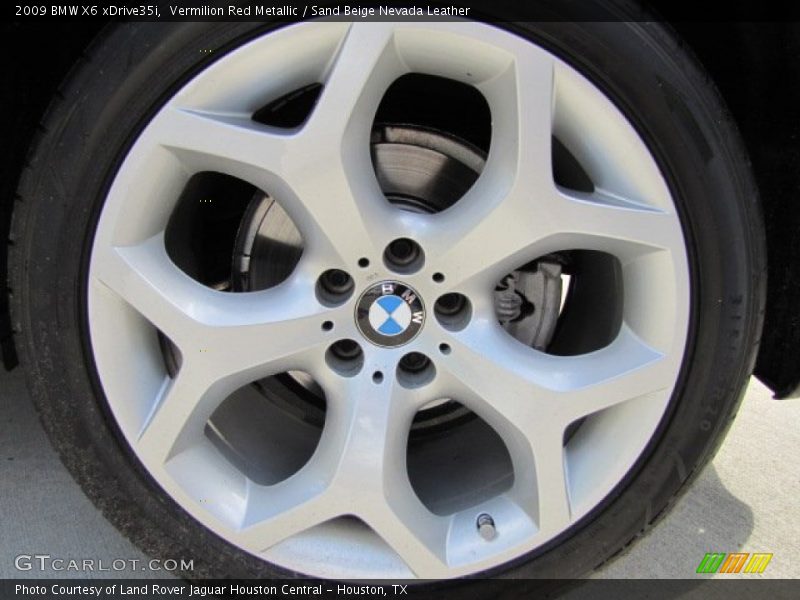 Vermilion Red Metallic / Sand Beige Nevada Leather 2009 BMW X6 xDrive35i