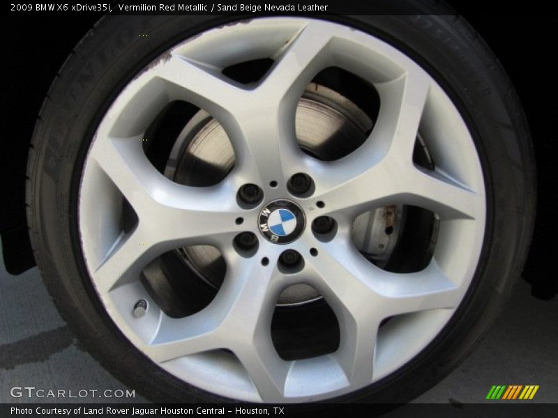 Vermilion Red Metallic / Sand Beige Nevada Leather 2009 BMW X6 xDrive35i