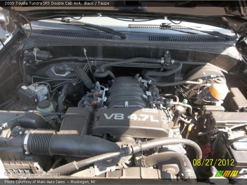 Black / Taupe 2005 Toyota Tundra SR5 Double Cab 4x4