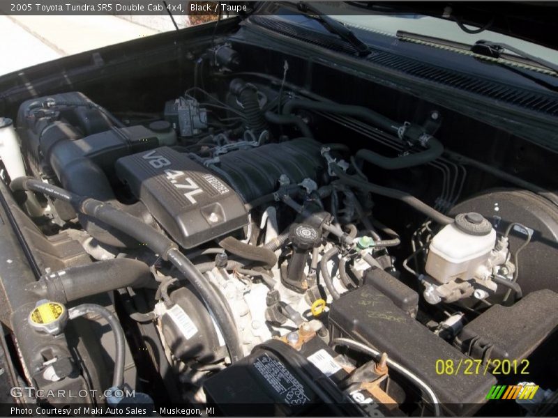 Black / Taupe 2005 Toyota Tundra SR5 Double Cab 4x4
