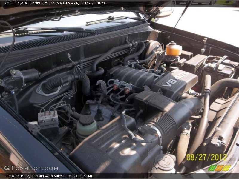 Black / Taupe 2005 Toyota Tundra SR5 Double Cab 4x4