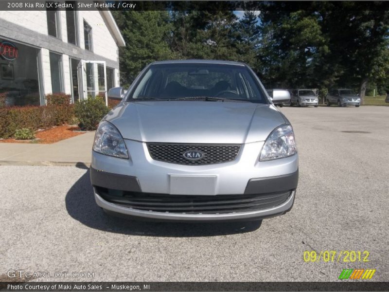 Silver Metallic / Gray 2008 Kia Rio LX Sedan