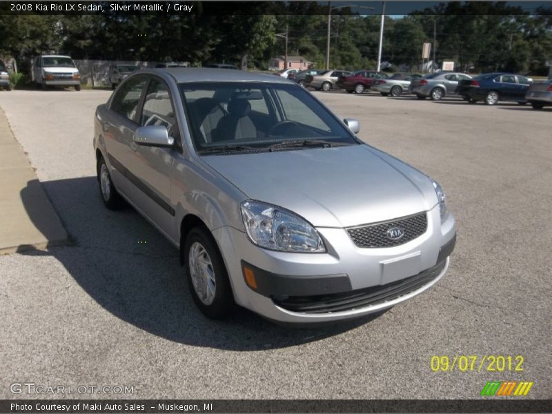 Silver Metallic / Gray 2008 Kia Rio LX Sedan