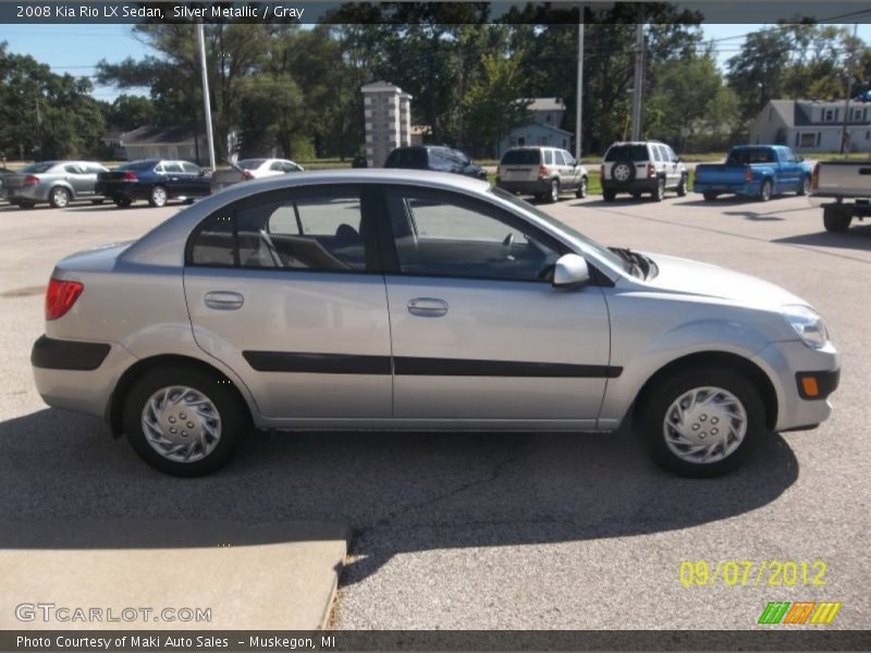 Silver Metallic / Gray 2008 Kia Rio LX Sedan