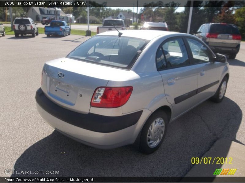 Silver Metallic / Gray 2008 Kia Rio LX Sedan