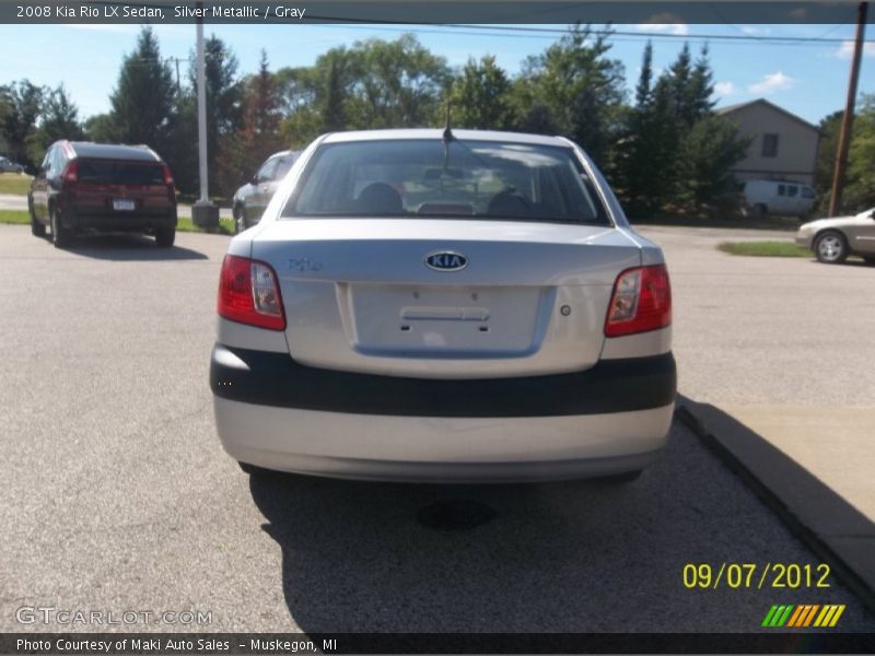 Silver Metallic / Gray 2008 Kia Rio LX Sedan