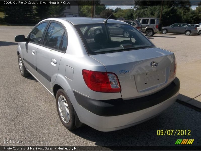 Silver Metallic / Gray 2008 Kia Rio LX Sedan